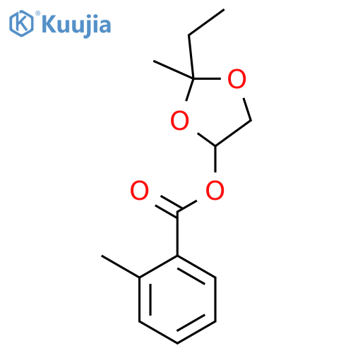 BENZOIC ACID, 2-METHYL-, 2-ETHYL-2-METHYL-1,3-DIOXOLAN-4-YL ESTER structure