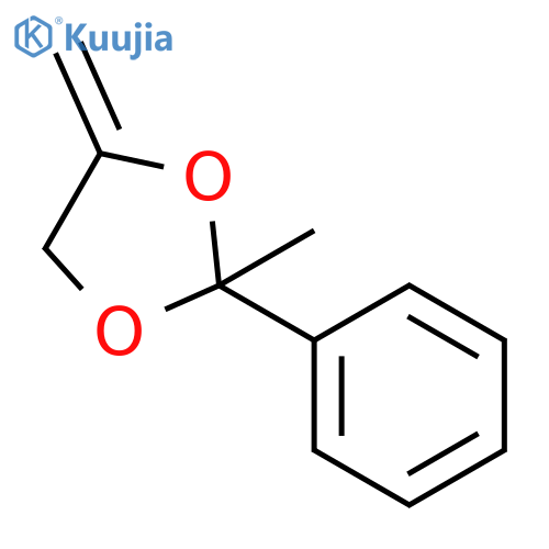 1,3-Dioxolane, 2-methyl-4-methylene-2-phenyl- structure