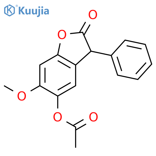 2(3H)-Benzofuranone, 5-(acetyloxy)-6-methoxy-3-phenyl- structure