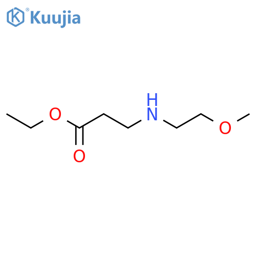Ethyl 3-[(2-methoxyethyl)amino]propanoate structure