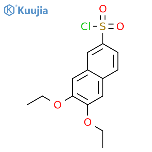 6,7-diethoxy-2-naphthalenesulfonyl Chloride structure