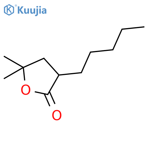 2(3H)-FURANONE, DIHYDRO-5,5-DIMETHYL-3-PENTYL- structure