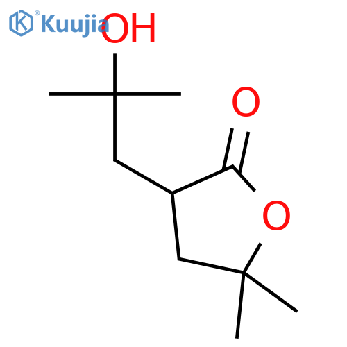 2(3H)-FURANONE, DIHYDRO-3-(2-HYDROXY-2-METHYLPROPYL)-5,5-DIMETHYL- structure