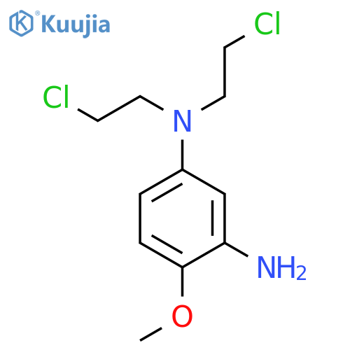 1,3-Benzenediamine, N1,N1-bis(2-chloroethyl)-4-methoxy- structure