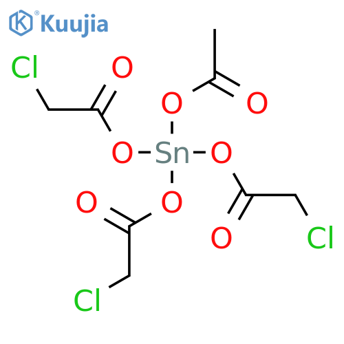 Stannane, (acetyloxy)tris[(chloroacetyl)oxy]- structure