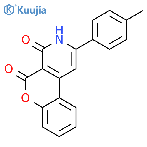 2-(4-methylphenyl)-3H-chromeno[3,4-c]pyridine-4,5-dione structure