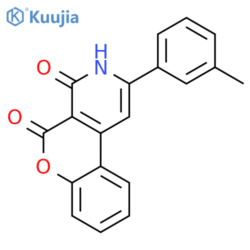 4H-[1]Benzopyrano[3,4-c]pyridine-4,5(3H)-dione, 2-(3-methylphenyl)- structure