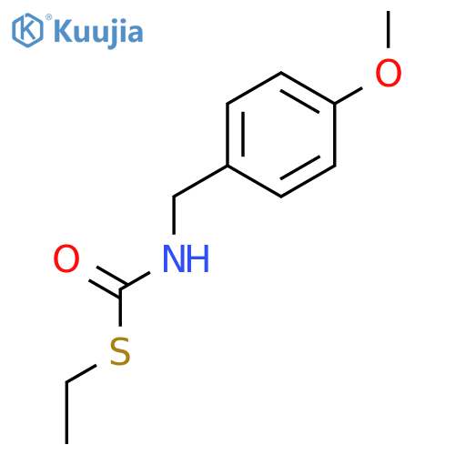 Carbamothioic acid, [(4-methoxyphenyl)methyl]-, S-ethyl ester structure