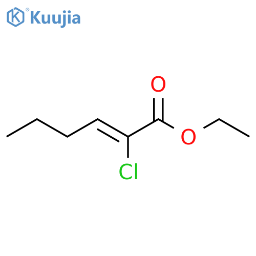 2-Hexenoic acid, 2-chloro-, ethyl ester, (2Z)- structure