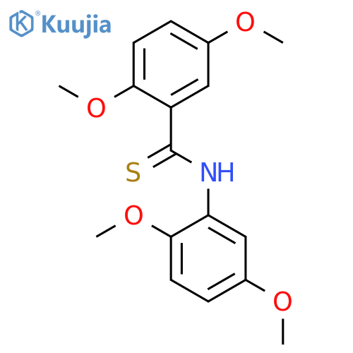 BENZENECARBOTHIOAMIDE, N-(2,5-DIMETHOXYPHENYL)-2,5-DIMETHOXY- structure