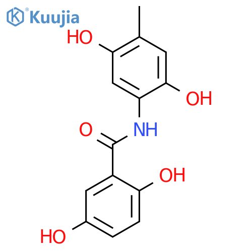 Benzamide, N-(2,5-dihydroxy-4-methylphenyl)-2,5-dihydroxy- structure