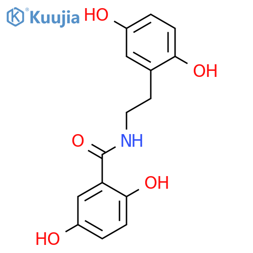 Benzamide, N-[2-(2,5-dihydroxyphenyl)ethyl]-2,5-dihydroxy- structure