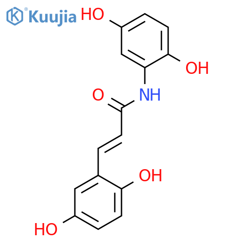 2-Propenamide, N,3-bis(2,5-dihydroxyphenyl)- structure