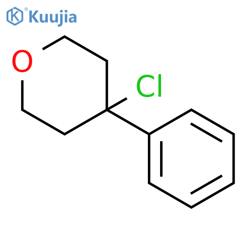 2H-Pyran, 4-chlorotetrahydro-4-phenyl- structure