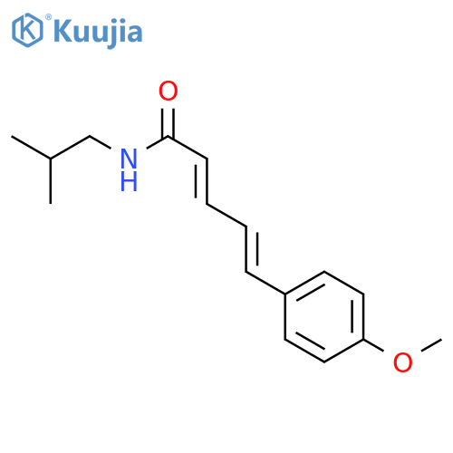 2,4-PENTADIENAMIDE, 5-(4-METHOXYPHENYL)-N-(2-METHYLPROPYL)-, (E,E)- structure