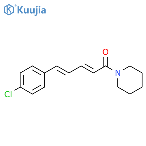 Piperidine, 1-[(2E,4E)-5-(4-chlorophenyl)-1-oxo-2,4-pentadienyl]- structure