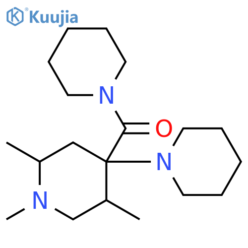 PIPERIDINE, 1-[(1',2',5'-TRIMETHYL[1,4'-BIPIPERIDIN]-4'-YL)CARBONYL]- structure