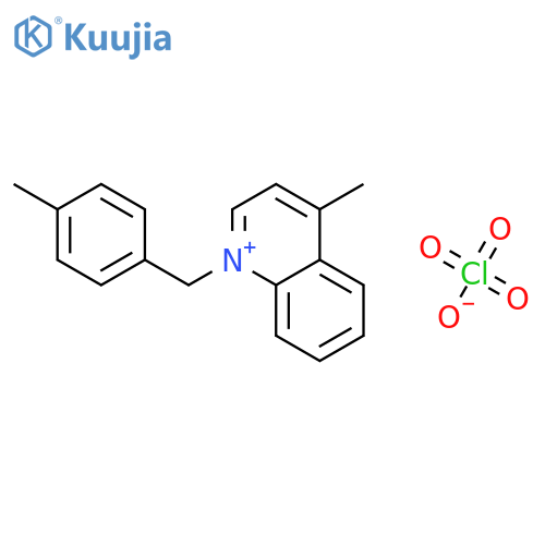 Quinolinium, 4-methyl-1-[(4-methylphenyl)methyl]-, perchlorate structure