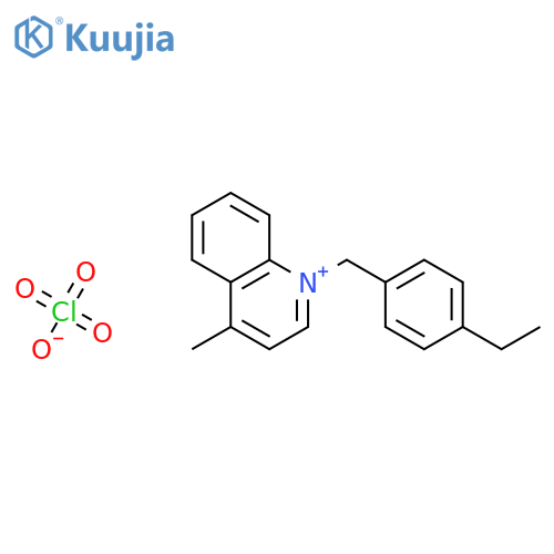 QUINOLINIUM, 1-[(4-ETHYLPHENYL)METHYL]-4-METHYL-, PERCHLORATE structure