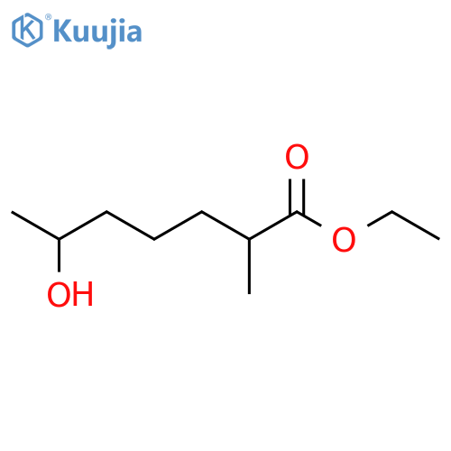 HEPTANOIC ACID, 6-HYDROXY-2-METHYL-, ETHYL ESTER structure