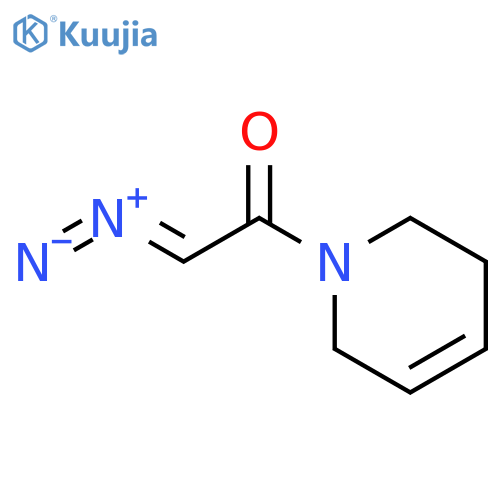 Pyridine, 1-(diazoacetyl)-1,2,3,6-tetrahydro- structure