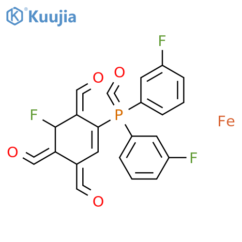 Iron, tetracarbonyl[tris(3-fluorophenyl)phosphine]- structure