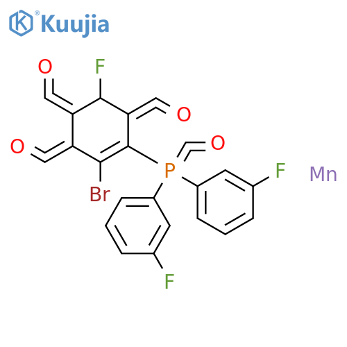 Manganese, bromotetracarbonyl[tris(3-fluorophenyl)phosphine]- structure