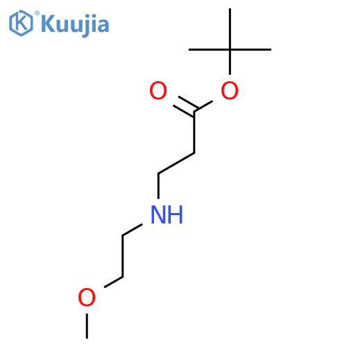 3-(2-methoxy-ethylamino)-propionic Acid Tert-butyl Ester structure