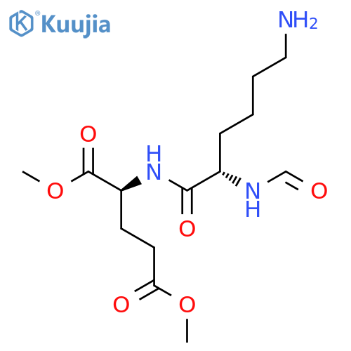L-GLUTAMIC ACID, N-(N2-FORMYL-L-LYSYL)-, DIMETHYL ESTER structure