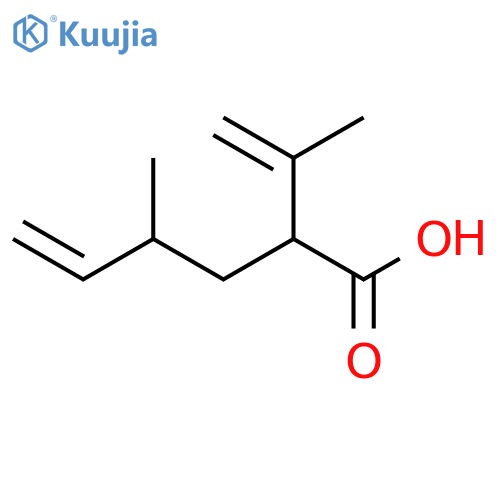 5-Hexenoic acid, 4-methyl-2-(1-methylethenyl)- structure
