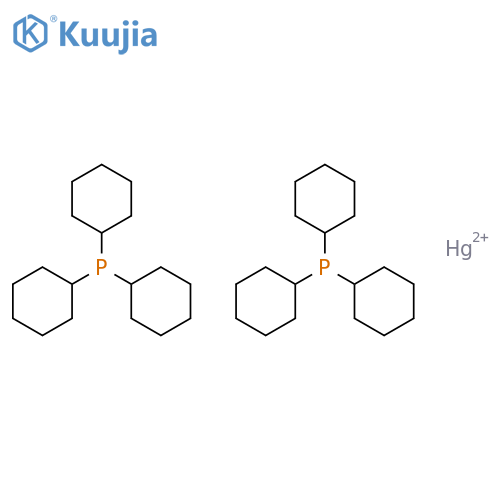 MERCURY(2+), BIS(TRICYCLOHEXYLPHOSPHINE)- structure
