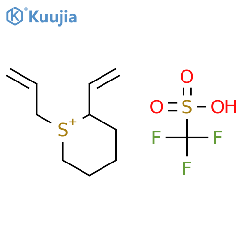 2-ethenyl-1-prop-2-enylthian-1-ium;trifluoromethanesulfonate structure