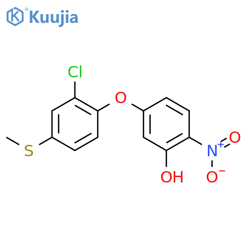 Phenol, 5-[2-chloro-4-(methylthio)phenoxy]-2-nitro- structure