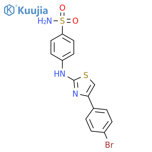Benzenesulfonamide, 4-[[4-(4-bromophenyl)-2-thiazolyl]amino]- structure