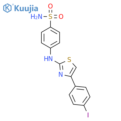 Benzenesulfonamide, 4-[[4-(4-iodophenyl)-2-thiazolyl]amino]- structure