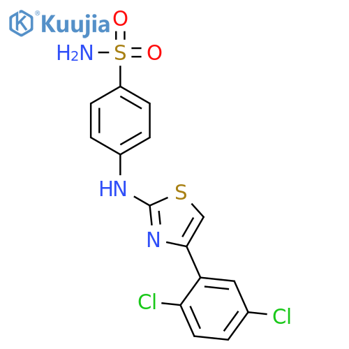 Benzenesulfonamide, 4-[[4-(2,5-dichlorophenyl)-2-thiazolyl]amino]- structure