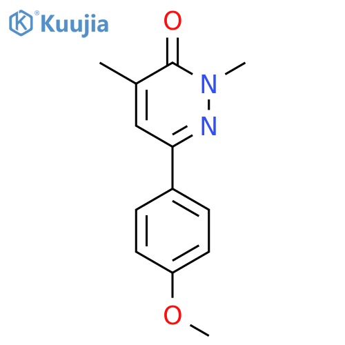 3(2H)-Pyridazinone, 6-(4-methoxyphenyl)-2,4-dimethyl- structure