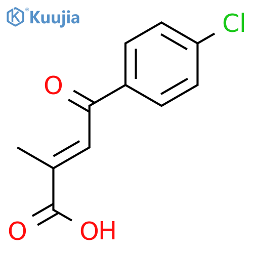 2-BUTENOIC ACID, 4-(4-CHLOROPHENYL)-2-METHYL-4-OXO- structure