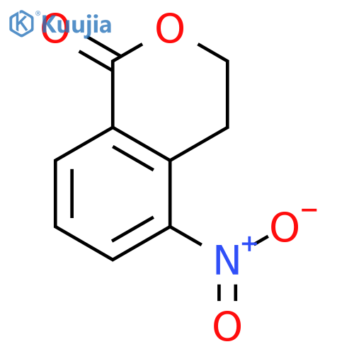 5-nitro-3,4-dihydro-1H-2-benzopyran-1-one structure