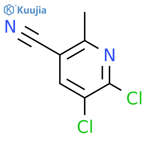 5,6-dichloro-2-methylpyridine-3-carbonitrile structure