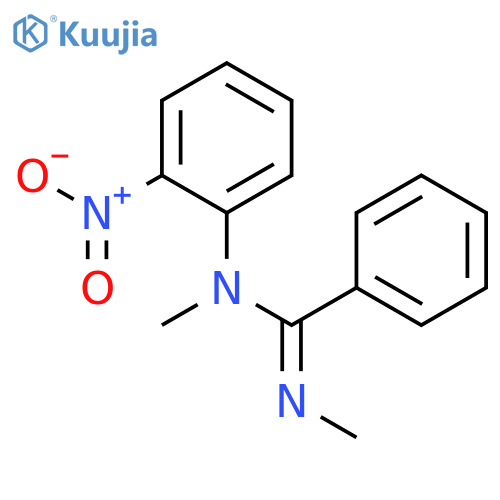 Benzenecarboximidamide, N,N'-dimethyl-N-(2-nitrophenyl)- structure