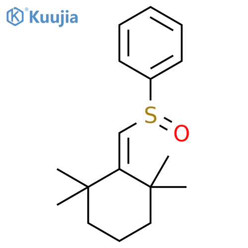 Benzene, [[(2,2,6,6-tetramethylcyclohexylidene)methyl]sulfinyl]- structure