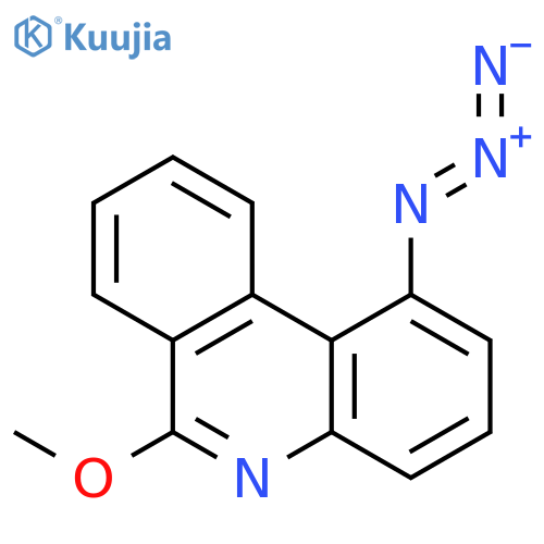 Phenanthridine, 1-azido-6-methoxy- structure