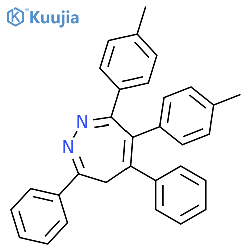 4H-1,2-Diazepine, 6,7-bis(4-methylphenyl)-3,5-diphenyl- structure
