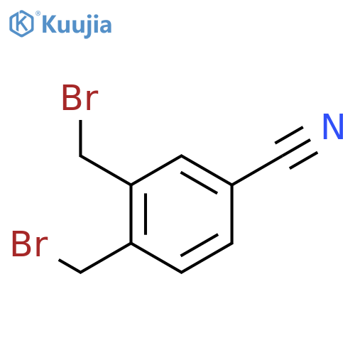 BENZONITRILE, 3,4-BIS(BROMOMETHYL)- structure
