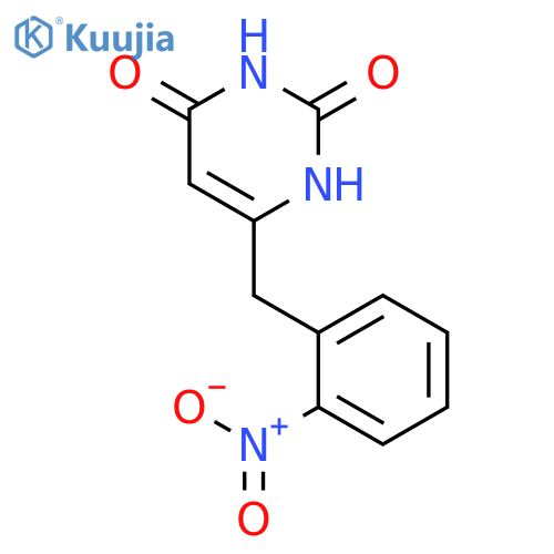 2,4(1H,3H)-PYRIMIDINEDIONE, 6-[(2-NITROPHENYL)METHYL]- structure