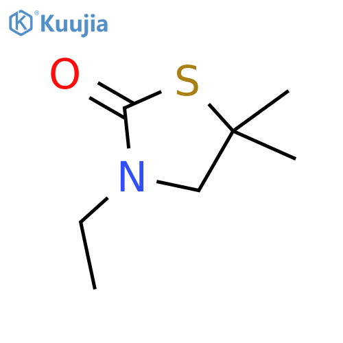 2-Thiazolidinone, 3-ethyl-5,5-dimethyl- structure