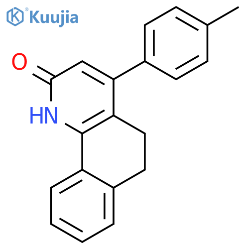 BENZO[H]QUINOLIN-2(1H)-ONE, 5,6-DIHYDRO-4-(4-METHYLPHENYL)- structure