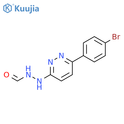 HYDRAZINECARBOXALDEHYDE, 2-[6-(4-BROMOPHENYL)-3-PYRIDAZINYL]- structure