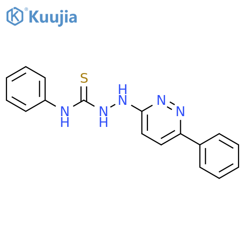 Hydrazinecarbothioamide, N-phenyl-2-(6-phenyl-3-pyridazinyl)- structure